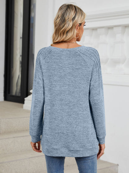 Round Neck Long Sleeve T-Shirt