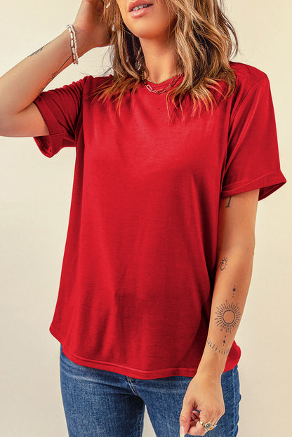 Round Neck Short Sleeve T-Shirt